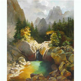 Painting by Numbers Alps Bach